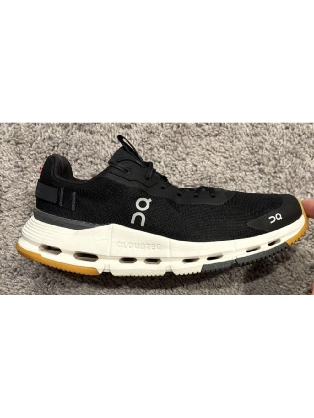On Cloudnova Form 2 3WE30171430 Sneakers Women's Size 8 Black Running Shoes